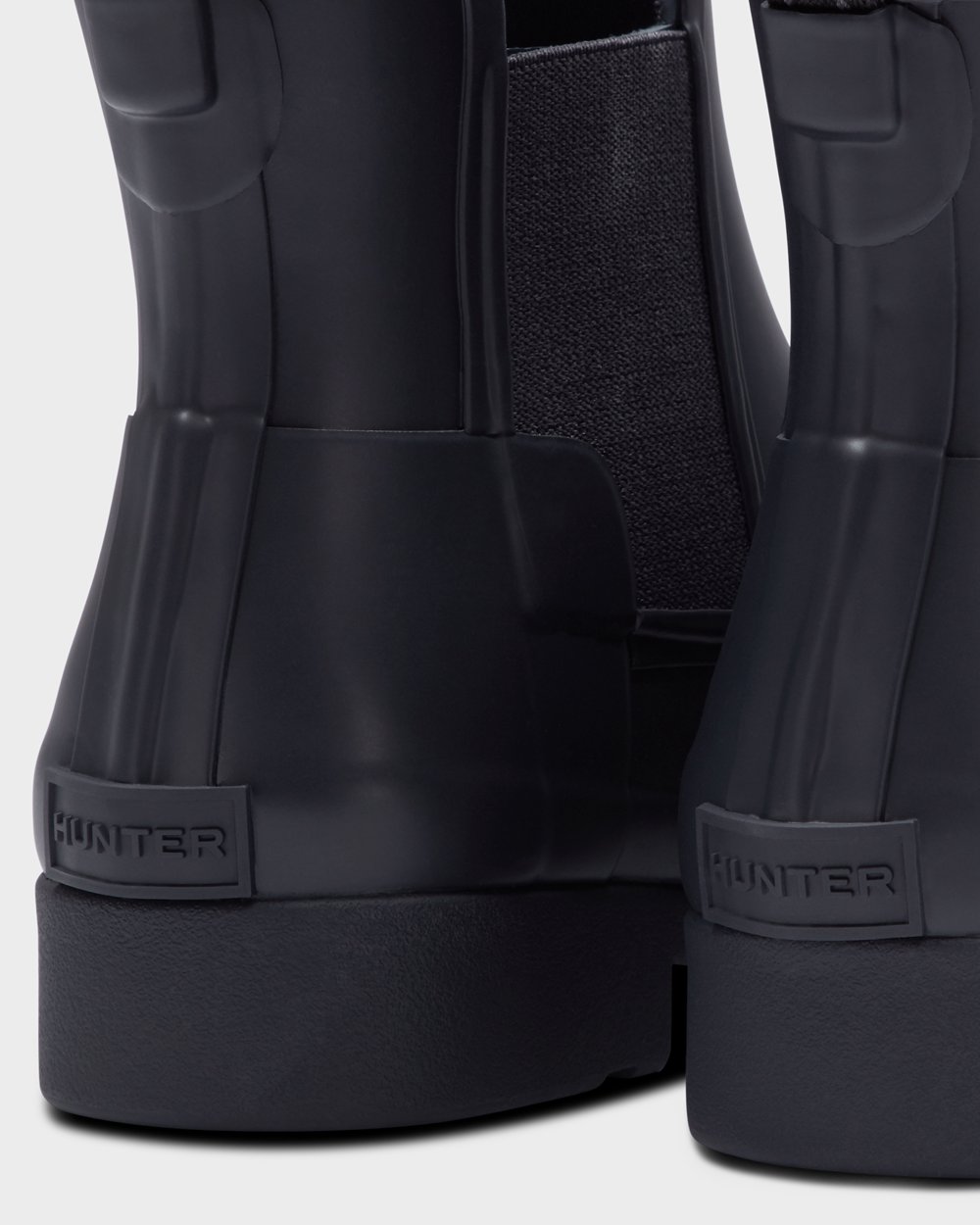 Hunter Mujer Refined Slim Fit - Botas Chelsea Azul Marino - 125-EIWPZU